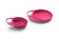 Тарелка для кормления Nuvita Easy Eating 2шт. Розовая, глубокая и мелкая NV8461Pink - фото 2