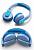 Наушники Philips Kids TAK4206 On-ear Colored light panels Wireless Mic Blue