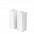 WiFi-система LINKSYS VELOP WHW0302 AC2200, MESH, 2xGE WAN/LAN, BT 4.0, бел. цв. (2шт.)