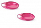 Тарелка для кормления Nuvita Easy Eating мелкая 2шт. Розовая NV8451Pink - фото 1