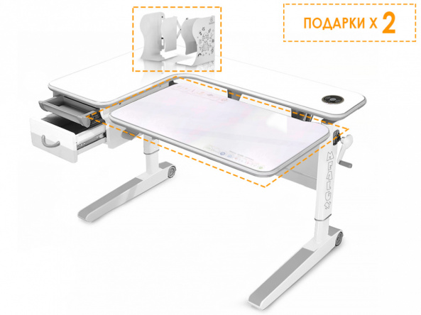 Детский стол Mealux Woodville Multicolor W Energy (арт.BD-850 W/MC Energy) - фото 1