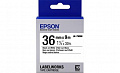 Картридж с лентой Epson LK7WBN принтеров LW-300/400/400VP/700 Black/White 36mm/9m