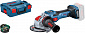 Шлифмашина угловая Bosch GWX 18V-15 SC Bluetooth, 18V, 125 мм, 3400-9800 об/мин, L-BOXX, 0.89 кг - фото 1