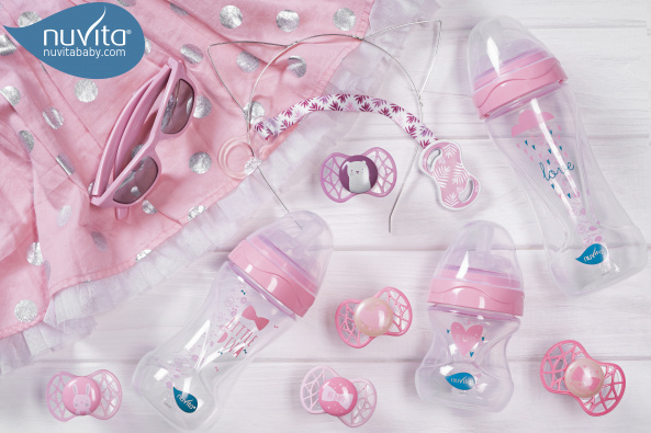 Пустушка ортодонтична NV7064 Air55 Cool 0m+ "серце" світиться у темряві, кольору "кашемірова роза" - фото 6