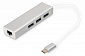 Концентратор DIGITUS DIGITUS USB-C - USB 3.0 3 Port Hub + Gigabit Ethernet - фото 1