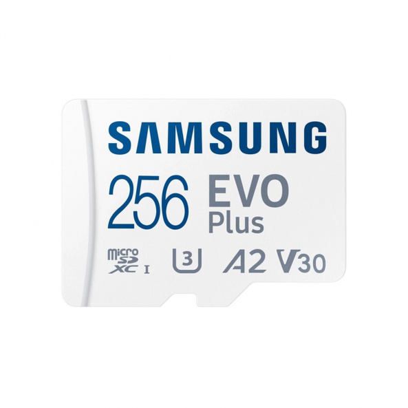 Карта памяти Samsung Evo Plus microSDXC 256GB UHS-I U3 V30 A2 + SD адаптер (MB-MC256KA/EU) - фото 2