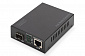 Медіа конвертор DIGITUS Gigabit PoE+, RJ45/SFP, 802.3at, 30W, incl. PSU - фото 1