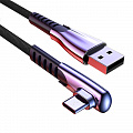 Кабель DIVI USB - USB Type-C, 5А, 1.2м, Black (Р453-12-black)