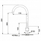 Змішувач Franke Pola /115.0622.943/фраграніт/з поворотним виливом/ одноричажний/онікс - фото 2
