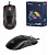 Мышь Ducky  Feather Blue Edition, RGB, BLACK