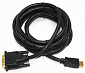 Кабель Cablexpert (CC-HDMI-DVI-7.5MC) HDMI-DVI 7.5м чорний - фото 1