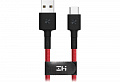Кабель ZMI Braided USB-USB Type-C 0.3m Red (AL411)