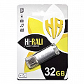 Флеш-накопитель USB 32GB Hi-Rali Rocket Series Silver (HI-32GBVCSL)