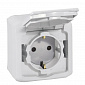Forix Legrand розетка 2К+З нем.стандарт 16 A -250 V~ серый - фото 1
