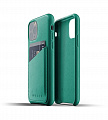 Чехол кожаный MUJJO для Apple iPhone 11 Pro Full Leather Wallet, Alpine Green