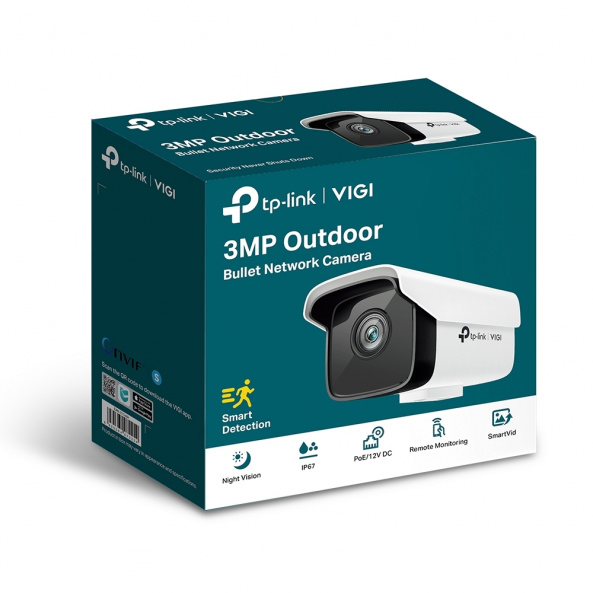 IP-Камера TP-LINK VIGI C300HP-6 PoE 3Мп 6мм H265+ WDR Onvif IP67 Bullet внешняя - фото 3