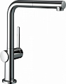 Змішувач Hansgrohe Talis M54 для кухонної мийки/72809000/270мм, 1-струменевий/поворотний/з витяжним душем/важіль збоку/форма округла/хром