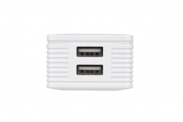Сетевое ЗУ 2Е Wall Charger USB-A Dual 2.4A, white - фото 3