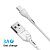 Кабель Grand-X USB-USB Type C, Cu, 3A, 1м, Fast Сharge, White (PC-03W)