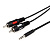 Аудио-кабель Atcom (10707) mini-jack 3.5мм(M)-2xRCA-тюльпан(M) 1,8м пакет