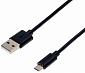 Кабель Grand-X USB-microUSB, 1м, 2.1A, Cu, Black (PM01B), упаковка гифтбокс с окном - фото 1