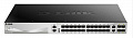 Комутатор D-Link DGS-3130-30S 24xSFP, 4x1GE/SFP, 2x10GE, 4xSFP+ 10G, L3, Stackable