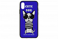 Чехол WK для Apple iPhone XS, WPC-087, Cute Dog Blue