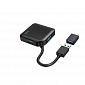 USB-хаб Hama 4 Ports USB 3.2, USB-C Adapter Black - фото 2
