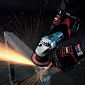 Шлифмашина угловая Makita DGA452RFJ аккумуляторная,115мм, DC18RA, 18В 3Ачx2, LXT, Makpac - фото 3