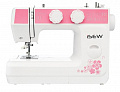 Швейная машина iSEW-C25, электромех, 25 швейных операций, петля полуавтомат, 70Вт, бело/розовая