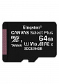 MicroSDXC  64GB UHS-I Class 10 Kingston Canvas Select Plus R100MB/s (SDCS2/64GBSP)
