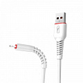Кабель SkyDolphin S54L Soft USB - Lightning 1м, White (USB-000429)