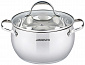 Каструля Ardesto Gemini Vittoria, скляна кришка, 5.0 л, нержавеющая сталь - фото 1