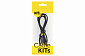 Кабель KITs USB 2.0 to Lightning cable, 2A, black, 1m - фото 3