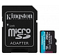 MicroSDXC  256GB UHS-I/U3 Class 10 Kingston Canvas Go! Plus R170/W90MB/s + SD-адаптер (SDCG3/256GB) - фото 1