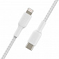 Кабель Belkin USB-С - Lightning, BRAIDED, 1m, white - фото 4