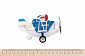 Самолет металический инерционный Same Toy Aircraft синий со светом и музыкой SY8012Ut-2 - фото 3