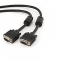 Кабель Cablexpert (CC-PPVGA-15M-B) VGA-VGA HD15M/HD15M с 2-мя фер. кольцами, двойной экран, черный, 15м