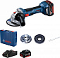 Шліфмашина кутова Bosch GWS 180, акум., 18В, 4.0Ah, безщітков., 125мм, 11000 об/хв, 1.6кг - фото 1