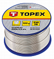 Припій TOPEX олов'яний 60% Sn, дріт 0.7 мм, 100 г