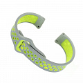 Ремінець BeCover Nike Style для Xiaomi iMi KW66/Mi Watch Color/Haylou LS01/LS02/Haylou Smart Watch Solar LS05 Grey-Green (705807)