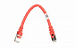 Патч-корд 2E Cat 6,S-FTP экран оплётка фольга,RJ45, 4Х2 27AWG ,7/0.14 Cu, 0.20 m, PVC,Red - фото 1