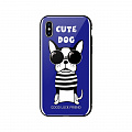 Чохол WK для Apple iPhone XS Max, WPC-087, Cute Dog Blue