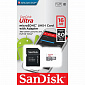 Карта пам'яті з адаптеором SanDisk MICRO SDHC 16GB UHS-I SDSQUNS-016G-GN3MA - фото 2