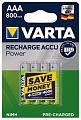 Акумулятор Varta Recharge Accu AAA/HR03 Ni-MH 800 mAh BL 4шт