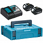 Набір акумуляторів Makita LXT (BL1830x2, DC18RC, Makpac1) - фото 1
