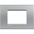 Bticino LivingLight Рамка прямокутна, 3 модуля, колір Алюміній