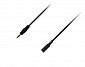 Кабель Piko (1283126473937) AUX 3.5mm M-3.5mm F, 1.5м Black - фото 1