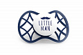 Пустышка симметрическая Nuvita NV7085 Air55 Cool 6m+ "LITTLE MAN" темно-синяя
