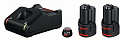 Аккумуляторные батареи с ЗУ Bosch, комплект 2 шт, GBA 12 В 2.0 A*ч + GAL 12V-40